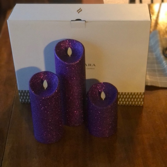 luminera Accents Battery Operated Glitter Candles Poshmark